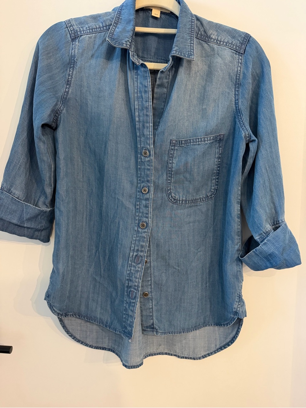 cloth & stone Light Blue Denim Button-Down Shirt